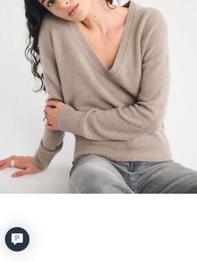 Abercrombie Archive Collection Merino Wool-Blend V-Neck Sweater